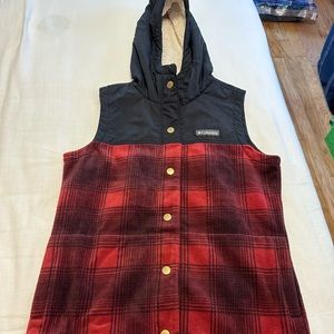 Columbia Fleece Hooded Vest